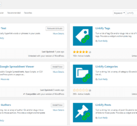 Search Linkify Text Add Plugin