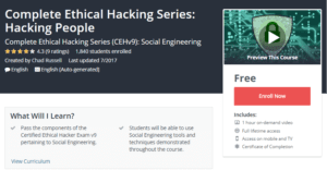 A1 Resource FREE Udemy Courses Oct 28 2017 Complete Ethical Hacking Series Hacking People