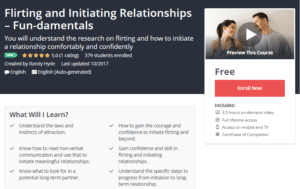 A1 Resource FREE Udemy Courses Oct 28 2017 Flirting and Initiating Relationships Fun-damentals