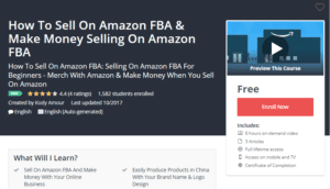 A1 Resource FREE Udemy Courses Oct 28 2017 How To Sell On Amazon FBA and Make Money Selling On Amazon FBA