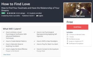 A1 Resource FREE Udemy Courses Oct 28 2017 How to Find Love