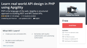 A1 Resource FREE Udemy Courses Oct 28 2017 Learn real world API design in PHP using Apigility