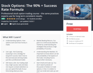 A1 Resource FREE Udemy Courses Oct 28 2017 Stock Options The Percent Plus Success Rate Formula