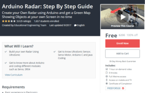A1 Resource FREE Udemy Courses Oct 31 2017 Arduino Radar Step By Step Guide