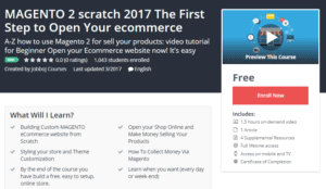 A1 Resource FREE Udemy Courses October 27 2017 MAGENTO 2 scratch 2017 The First Step to Open Your ecommerce