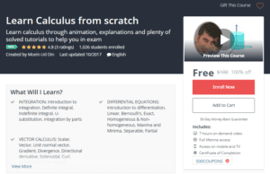 A1 Resource FREE Udemy Courses October 27 2017 Learn Calculus from scratch - Second Attempt
