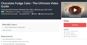 A1 Resources Free Udemy Courses October 26, 2017 - Chocolate Fudge Cake The Ultimate Video Guide