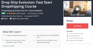 Free Udemy October 25, 2017 -Drop Ship Evolution Fast Start Dropshipping Cours
