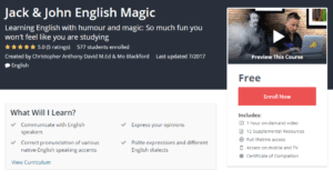Free Udemy October 25, 2017 - Jack and John English Magic