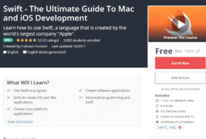 Free Udemy October 25, 2017 - Swift The Ultimate Guide To Mac and iOS Development