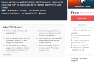 Free Udemy October 25, 2017 - Wordpress Complete Web Design Latest Wordpress Design Techs
