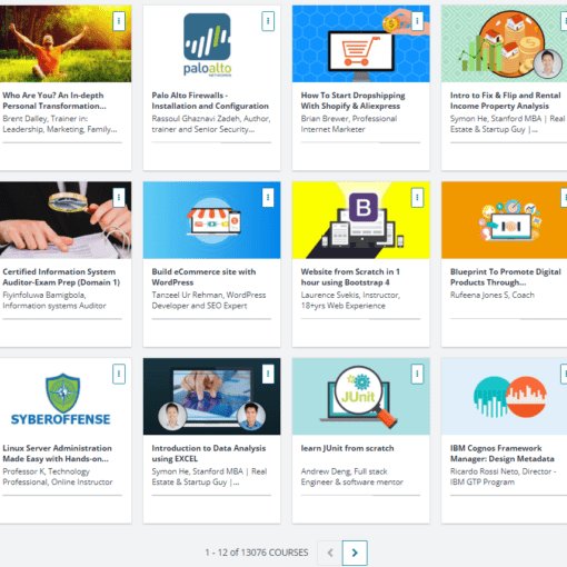 Total Udemy Courses October 30, 2017 13,076