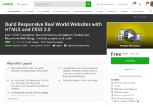 Udemy Free Oct 2017: Build Responsive Real World Websites with HTML5 and CSS3 2 0