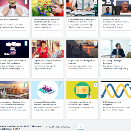 Udemy Total Course Registrations October 24 2017 - 12,957