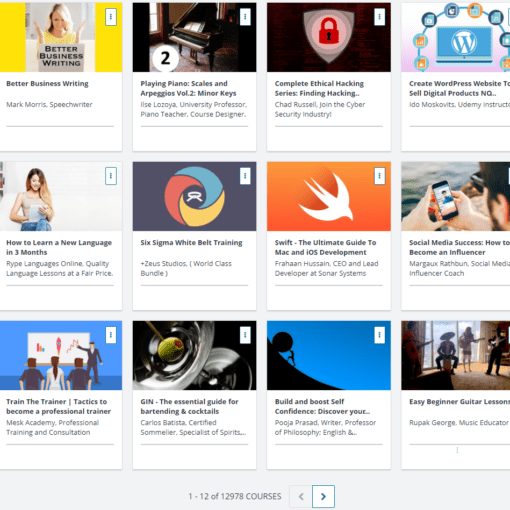 Udemy Total Courses October 25, 2017 - 12,978