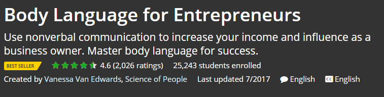 Vanessa Van Edwards Body Language for Entrepreneurs