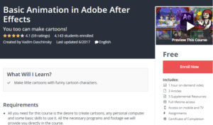 A1 Resource FREE Udemy Courses Nov 11, 2017 – Basic Animation in Adobe After Effects