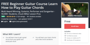 A1 Resource FREE Udemy Courses Nov 11, 2017 – FREE Beginner Guitar Course Learn How to Play Guitar Chords