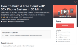 A1 Resource FREE Udemy Courses Nov 11, 2017 – How To Build A Free Cloud VoIP 3CX Phone System In 30 Mins