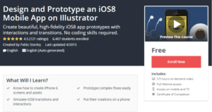 A1 Resource FREE Udemy Courses Nov 12, 2017 – Design and Prototype an iOS8 Mobile App on Illustrator