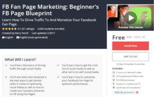 A1 Resource FREE Udemy Courses Nov 13, 2017 – FB Fan Page Marketing Beginners FB Page Blueprint