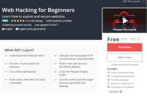 A1 Resource FREE Udemy Courses Nov 13, 2017 – Web Hacking for Beginners