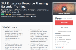 A1 Resource FREE Udemy Courses Nov 14, 2017 – SAP Enterprise Resource Planning Essential Training