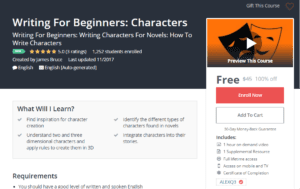 A1 Resource FREE Udemy Courses Nov 14, 2017 – Writing For Beginners Characters
