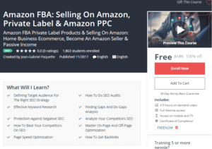 A1 Resource FREE Udemy Courses Nov 15, 2017 – Amazon FBA Selling On Amazon Private Label and Amazon PPC