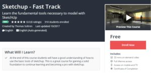 A1 Resource FREE Udemy Courses Nov 15, 2017 – Sketchup Fast Track