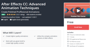 A1 Resource FREE Udemy Courses Nov 16, 2017 – After Effects CC Advanced Animation Techniques