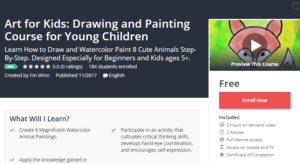 A1 Resource FREE Udemy Courses Nov 16, 2017 – Art for Kids Drawing and Painting Course for Young Children