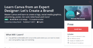 A1 Resource FREE Udemy Courses Nov 16, 2017 – Learn Canva from an Expert Designer Lets Create a Brand