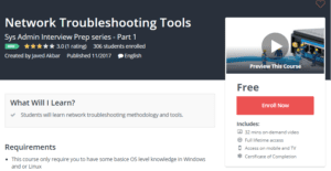 A1 Resource FREE Udemy Courses Nov 16, 2017 – Network Troubleshooting Tools