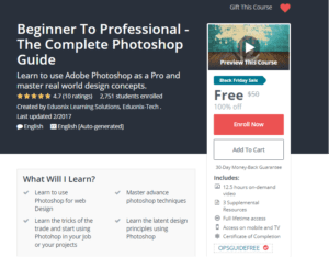 A1 Resource FREE Udemy Courses Nov 17, 2017 – Beginner To Professional The Complete Photoshop Guide