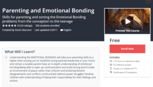 A1 Resource FREE Udemy Courses Nov 17, 2017 – Parenting and Emotional Bonding