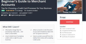 A1 Resource FREE Udemy Courses Nov 23, 2017 – Beginners Guide to Merchant Accounts