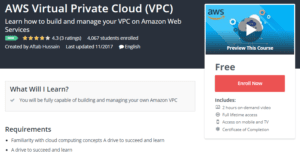 A1 Resource FREE Udemy Courses Nov 24, 2017 – AWS Virtual Private Cloud VPC