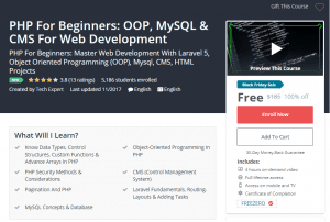 A1 Resource FREE Udemy Courses Nov 25, 2017 – PHP For Beginners OOP MySQL and CMS For Web Development