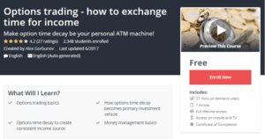 A1 Resource FREE Udemy Courses Nov 3 2017 Options trading how to exchange time for income