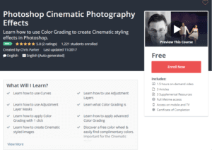 A1 Resource FREE Udemy Courses Nov 3 2017 Photoshop Cinematic Photography Effects