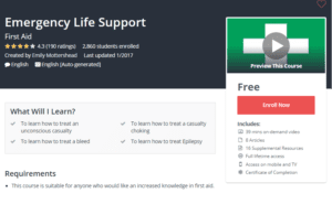 A1 Resource FREE Udemy Courses Nov 6 2017 Emergency Life Support