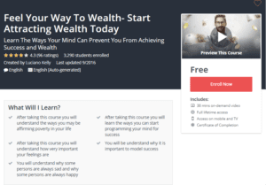 A1 Resource FREE Udemy Courses Nov 6 2017 Feel Your Way To Wealth Start Attracting Wealth Today