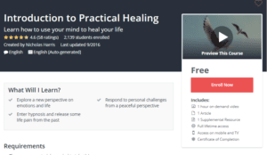 A1 Resource FREE Udemy Courses Nov 6 2017 Introduction to Practical Healing