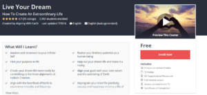 A1 Resource FREE Udemy Courses Nov 6 2017 Live Your Dream