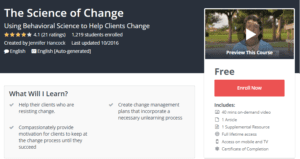 A1 Resource FREE Udemy Courses Nov 6 2017 The Science of Change