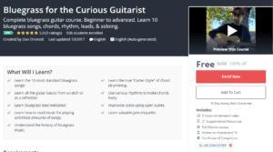 A1 Resource FREE Udemy Courses Nov 7, 2017 - Bluegrass for the Curious Guitarist