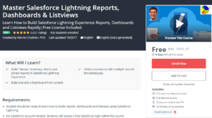 A1 Resource FREE Udemy Courses Nov 7, 2017 - Master Salesforce Lightning Reports Dashboards and Listviews
