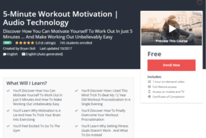 A1 Resource FREE Udemy Courses Nov 8, 2017 - 5 Minute Workout Motivation Audio Technology