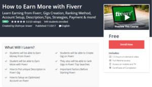 A1 Resource FREE Udemy Courses Nov 8, 2017 - How to Earn More with Fiverr